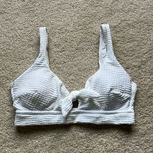 Aerie white bikini top